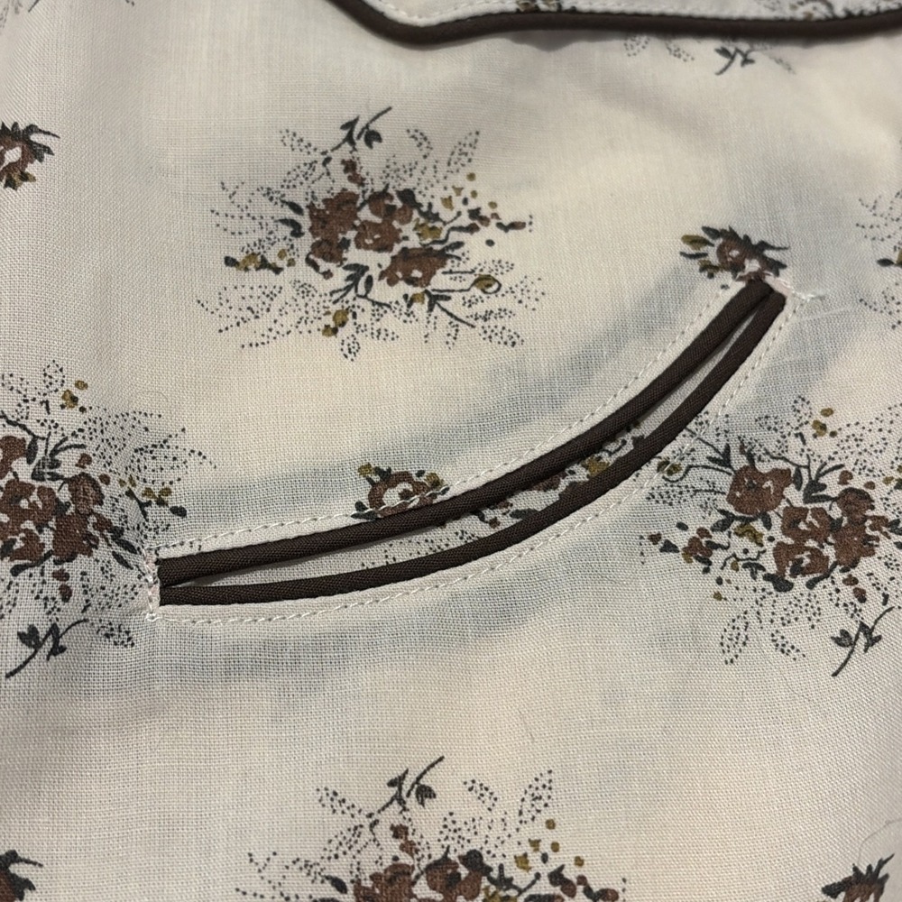 Roper Border Western Shirt Men's Beige Brown Botanical Design Cotton NWT 3XL - Picture 2 of 13